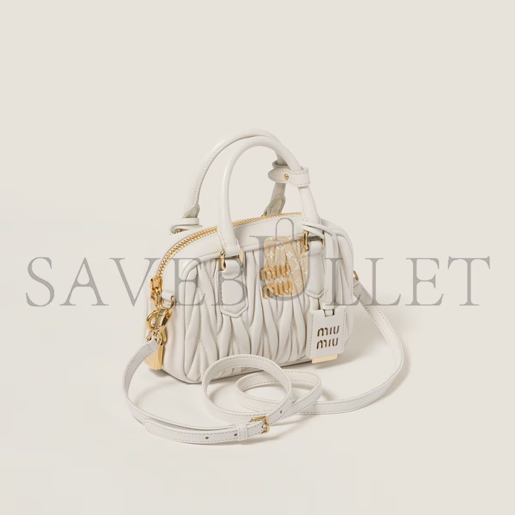 M1v M1v arcadie matelassÉ nappa leather bag 5bb123 (19*13*6cm)